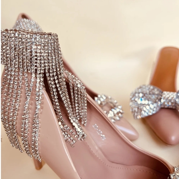 🔥2Psc Rhinestone Tassel Anklet - Picture 5 of 10